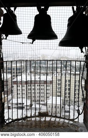 Interior Of Bell Tower Epiphany Cathedral In Kazan