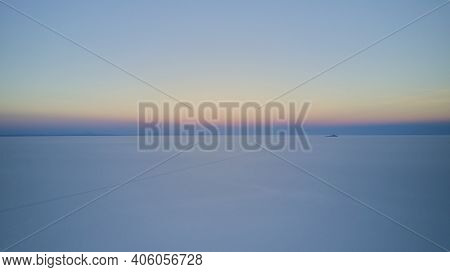 Aerial Of Salar De Uyuni, Salar De Tunupa, Worlds Largest Salt Flat, In The Altiplano Of Bolivia In 