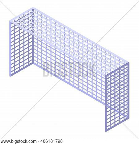 Soccer Net Icon. Isometric Of Soccer Net Vector Icon For Web Design Isolated On White Background