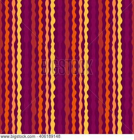 Abstract Seamless Pattern With Organic Shapes, Wavy Lines, Stripes. Stylish Vector Texture With Smoo