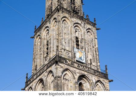 Martini Tower Of Dutch City Groningen