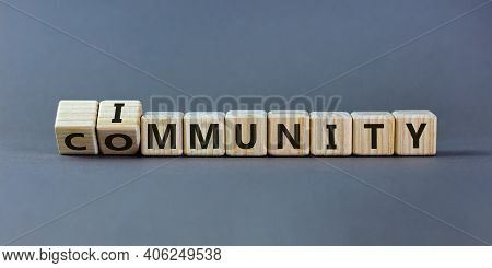 Community Immunity Symbol. Turned A Cube And Changed The Word 'community' To 'immunity'. Beautiful G