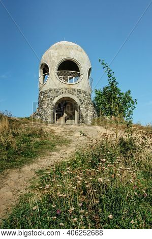 Lookout Tower Called Ruzenka On The Top Of Pastevni Hill, Czech Republic, Close To Hrensko And Bohem