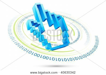 Pixelate Hand Pointer
