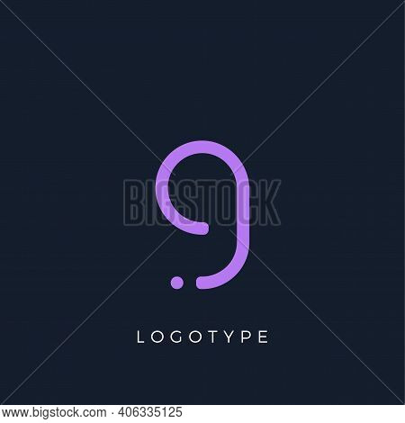 Minimalist Letter G With Dots, Awesome Monogram. Lowercase Letter For Modern And Creative Logo Conce