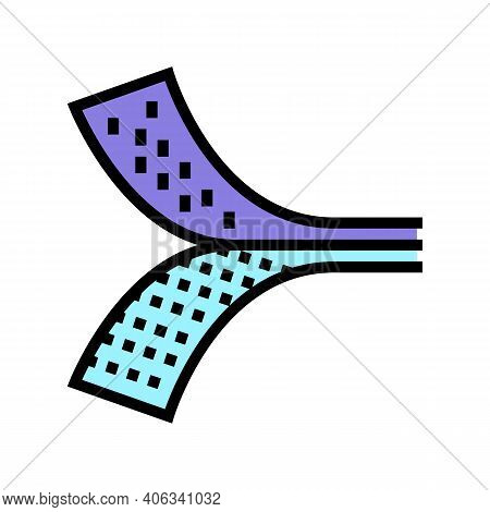 Fastening Tape Color Icon Vector. Fastening Tape Sign. Isolated Symbol Illustration
