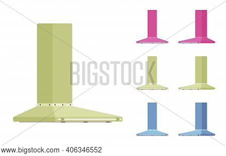 Kitchen Hood Set, Wall Mount Filter Kit. Chimney Stove Vent, Healthy Cooking And Easy Home Air Clean