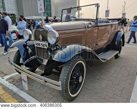 31st Jan 2021, Bandra, Mumbai, Vintage Car Exhibition, Mumbai Art Festival 2021.