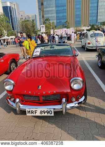 31st Jan 2021, Bandra, Mumbai, Vintage Car Exhibition, Mumbai Art Festival 2021.