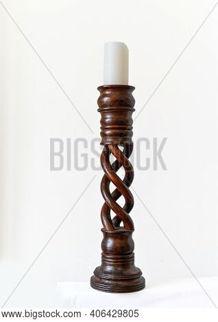 Vintage Wooden Candles Stand Antique Candles Satand