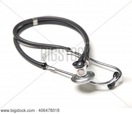 Stethoscope Isolated On White Background,help Light Photo