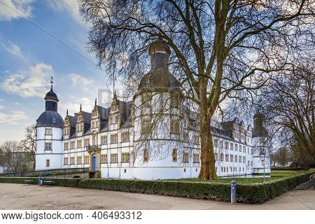 Neuhaus Castle, Former Residence Of Bishop Princes, Is Quite A Famous Renaissance Castle In North Rh
