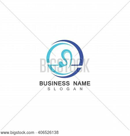 Ear Hearing Logo Template Vector Icon