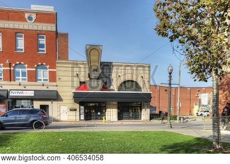 Brantford, Ontario/canada - October 15: View Of The Sanderson Center Theater On [october 15, 2020] I