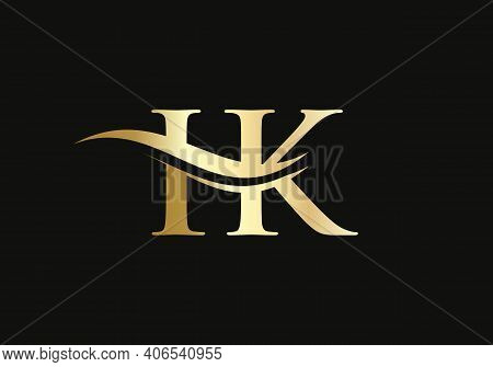 Creative Ik Letter With Luxury Concept. Modern Ik Logo Design For Business And Company Identity.