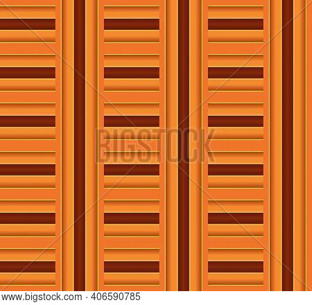Seamless Pattern Of Rectangles On Brown Background