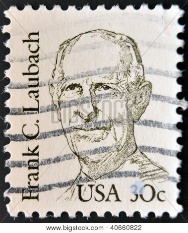 USA - CIRCA 1984: Et frimærke, trykt i USA viser Frank Charles Laubach