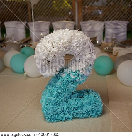 Decoration Of The Festive Table. Figure 2 Of Paper.