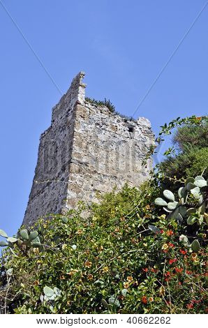 Remains of the Moorish castle of Almuï¿½ecar Granada