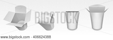 Download Empty White Wok Box Vector Photo Free Trial Bigstock