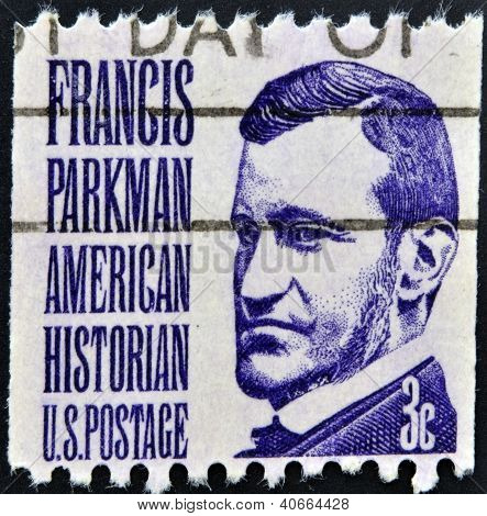 미국-1967 년경: 미국 쇼 프랜시스 Parkman 1967 년경에 인쇄 된 우표