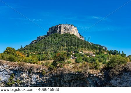 Plain De Baix With Vellan Rock, Plateau Du Vellan In Vercors, French Alps, France