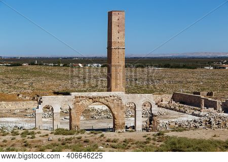 Harran, Turkey - October 7, 2020: This Is An Ancient Tower For Astronomical Observations Among The R