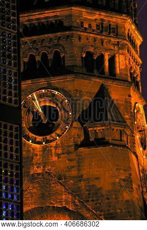 Kaiser Wilhelm Memorial Church At Breitscheidplatz, Berlin, Germany, An Anti-war Memorial To Peace A