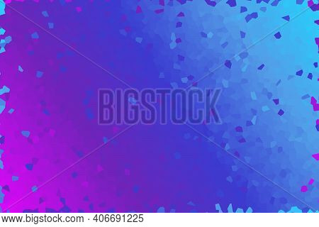 Pink Blue Low Poly Crystal Background. Polygon Design Pattern. Illustration, Low Polygon Background.