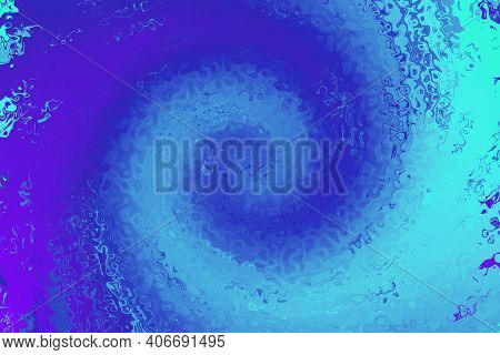 Violet Blue Swirl, Low Poly Crystal Background. Spiral Background Pattern. Illustration, Low Polygon