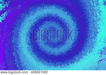 Violet Blue Swirl, Low Poly Crystal Background. Spiral Background Pattern. Illustration, Low Polygon