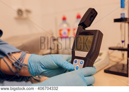 Electrode Ph Meter And Ph Meter For Laboratory Measurements. Water And Solution. Used For Researcher