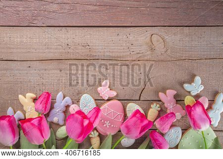 Easter Cookies And Eggs