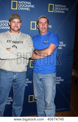 LOS ANGELES - JAN 3:  George Wyant, Tim Saylor arrives at the National Geographic Channels' 