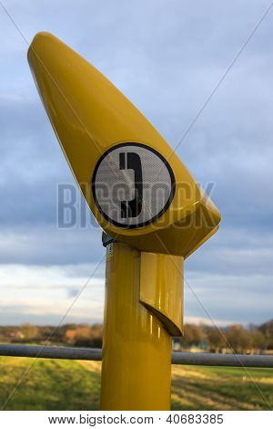 Téléphone de l'autoroute