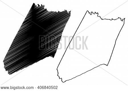Nash County, North Carolina State (u.s. County, United States Of America, Usa, U.s., Us) Map Vector 
