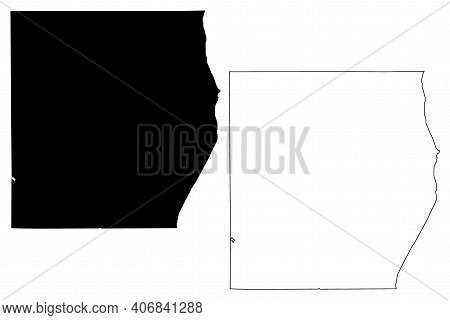 Sheboygan County, State Of Wisconsin (u.s. County, United States Of America, Us) Map Vector Illustra