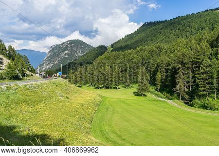 Alps Mountain Landscape In Briancon In France