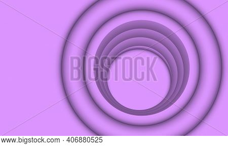 3d Illustration Abstract Circle Purple Background For Web Or Interior