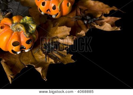 Halloween-Serie auf schwarz