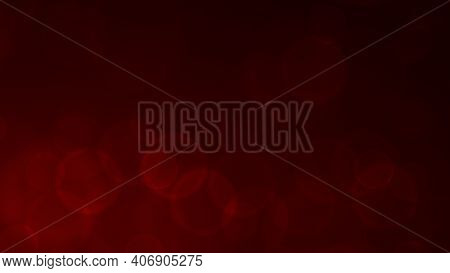Valentine`s Day Red Abstract Background With Bokeh Effect. Beautiful Red Background.