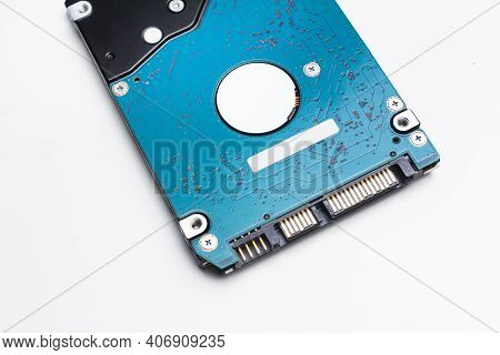 2.5 Inch Harddisk Drives Hdd On The White Background.top View.