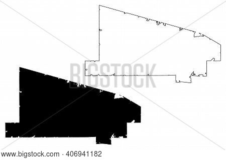 Vilas County, State Of Wisconsin (u.s. County, United States Of America, Us) Map Vector Illustration