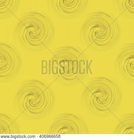 Seamless Abstract Pattern With Swirl In The Trending Colors Of 2021 Ultimat Gray And Illuminating Ye