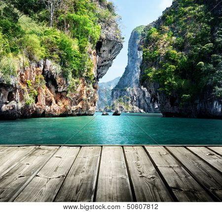 rocks on railay beach in Krabi, Thailand