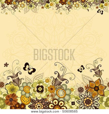 Vintage Floral Frame