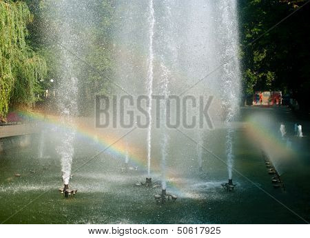 Mirror Jet And Rainbow