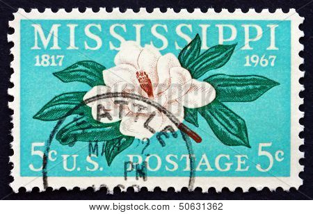 Postage Stamp Usa 1967 Magnolia, Flowering Plant
