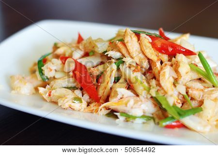 Stir Fried Crab Meat