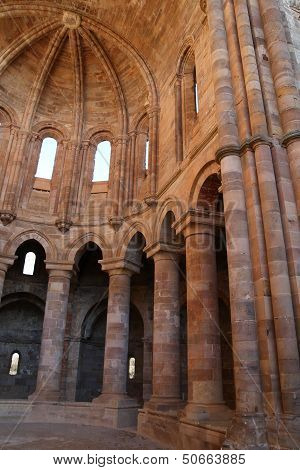 Nave of the Church. Monastery of Santa Maria de Moreruela, Zamora.